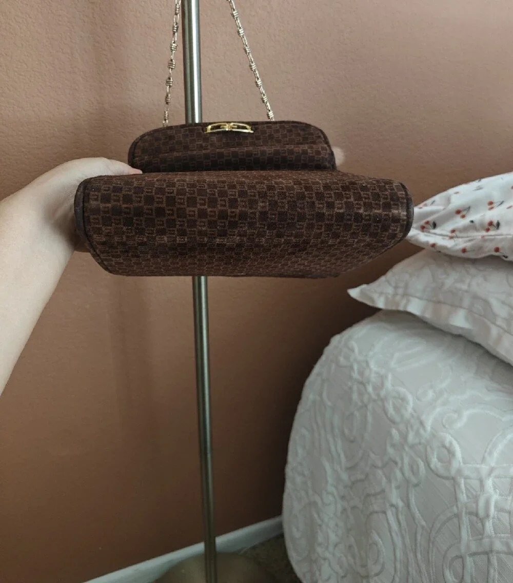 VTG Gucci Chain Sueded Brown Bag